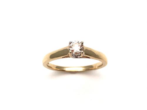 9ct Diamond Solitaire Ring 0.25ct