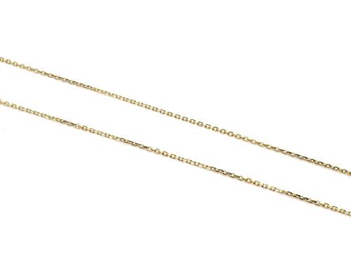 9ct Yellow Gold Fine Trace Chain 16 -18 Inch