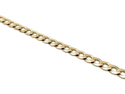 9ct Flat Curb Bracelet Sold as Seen
