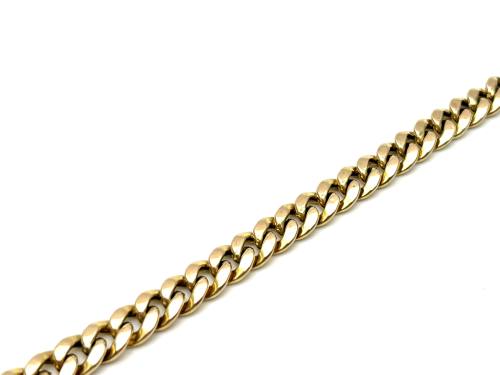 9ct Yellow Gold Flat Curb Bracelet