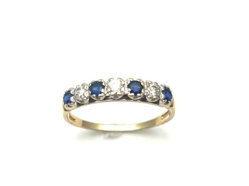 14ct Blue & White CZ Eternity Ring