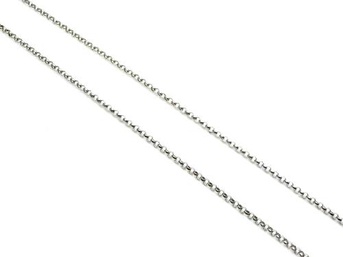 18ct White Gold Fine Belcher Chain