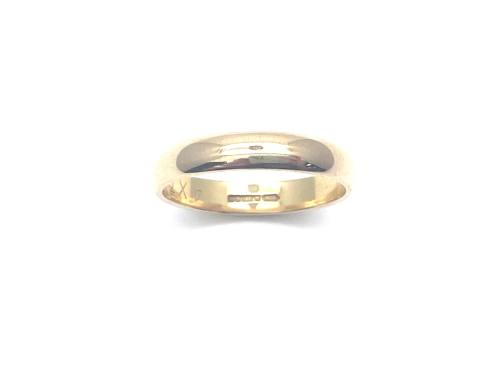 9ct Yellow Gold Plain Wedding Ring