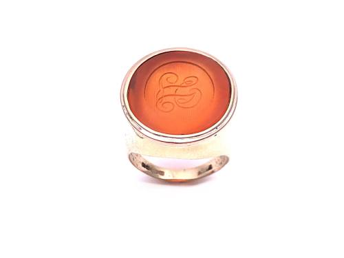 9ct Yellow Gold Seal Ring (JL)