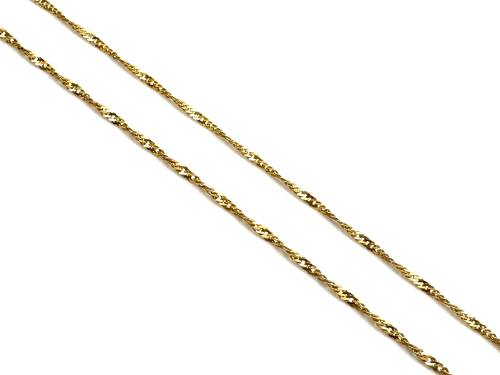 9ct Yellow Gold Singapore Chain