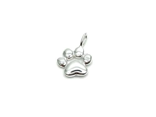 Silver Paw Print Pendant