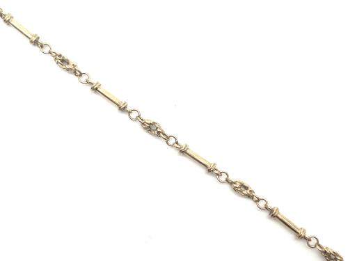 9ct Yellow Gold Fancy Link Bracelet