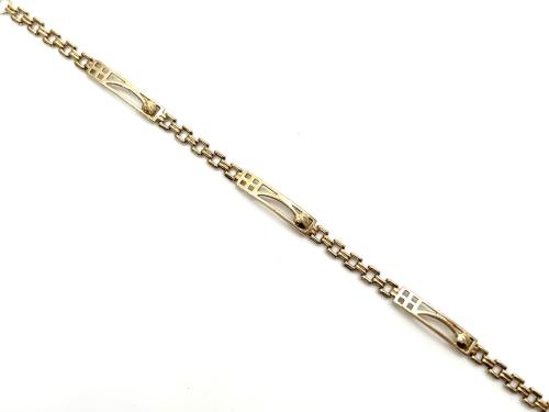 9ct Yellow Gold Fancy Link Bracelet