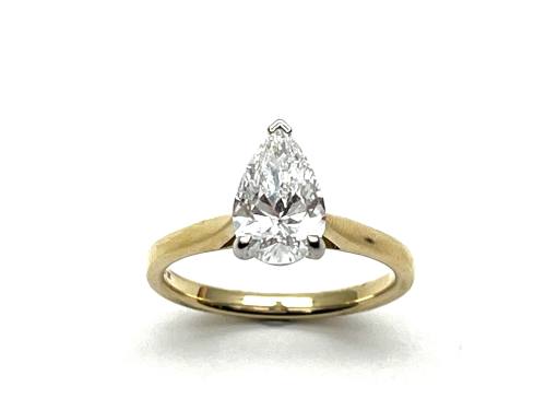 18ct Pear Laboratory Grown Diamond Ring 1.50ct