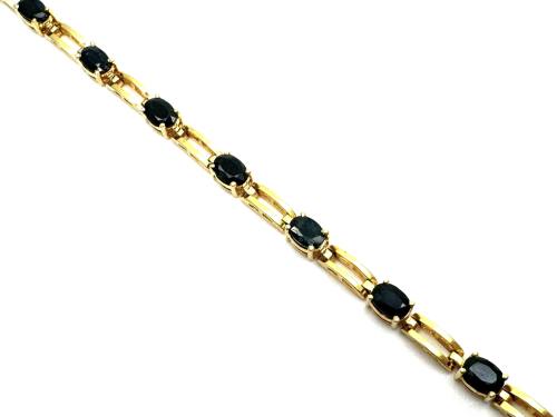 14ct Yellow Gold Sapphire Bracelet