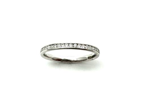 Platinum Diamond Channel Set Eternity Ring 0.20ct