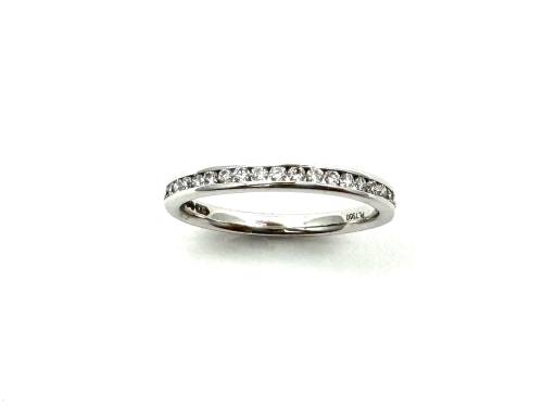 Platinum Diamond Channel Set Eternity Ring 0.25ct