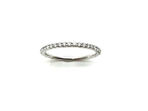 Platinum Diamond Claw Set Eternity Ring 0.25ct