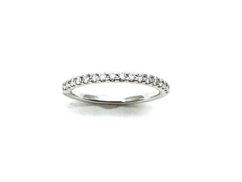 Platinum Diamond Claw Set Eternity Ring 0.33ct