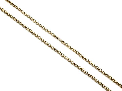 9ct Yellow Gold Fine Belcher Chain