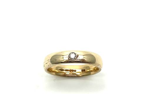 9ct Diamond Set Wedding Ring