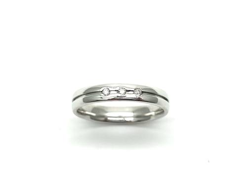 18ct Diamond Set Wedding Ring