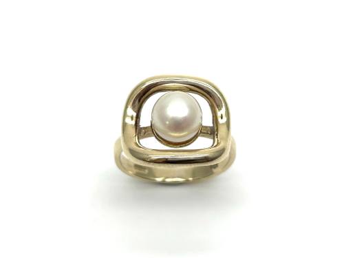 9ct Yellow Gold Pearl Dress Ring