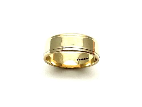 9ct Yellow Gold Patterned Wedding Ring