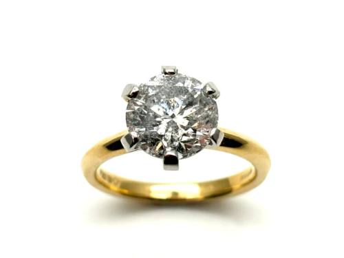 18ct Yellow Gold Diamond Solitaire Ring 3.01ct