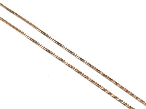 9ct Yellow Gold Flat Curb Chain