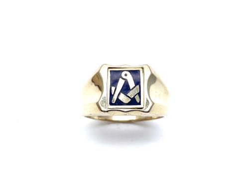 9ct Yellow Gold Spinning Masonic Ring