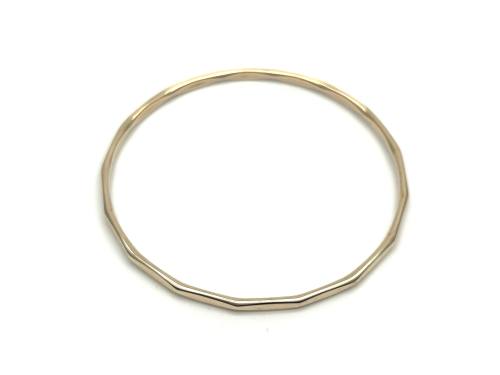 9ct Yellow Gold Patterned Bangle