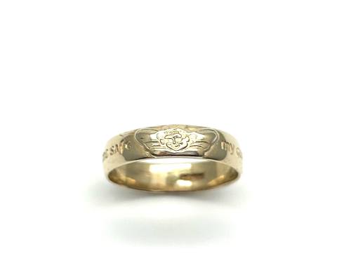 9ct Yellow Gold Gaurdian Angel Ring