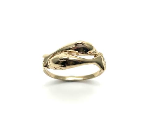 9ct Yellow Gold Dolphin Ring