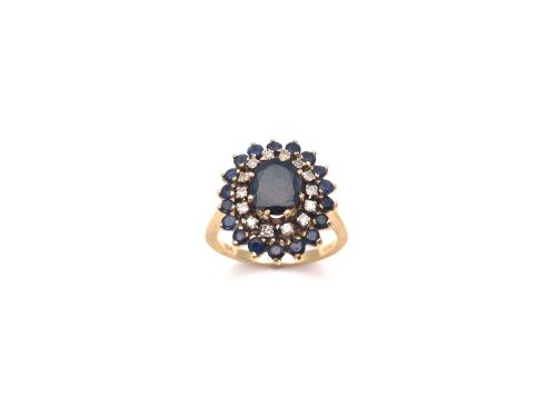 18ct Sapphire & Diamond Ring