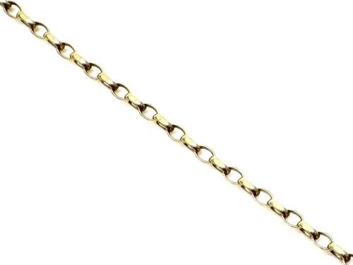 9ct Yellow Gold Belcher Anklet Chain