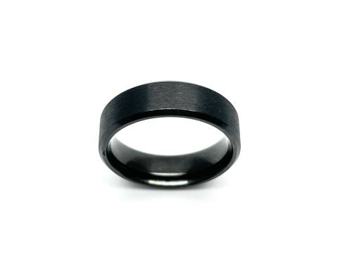 Black Zirconium Band Ring 7mm