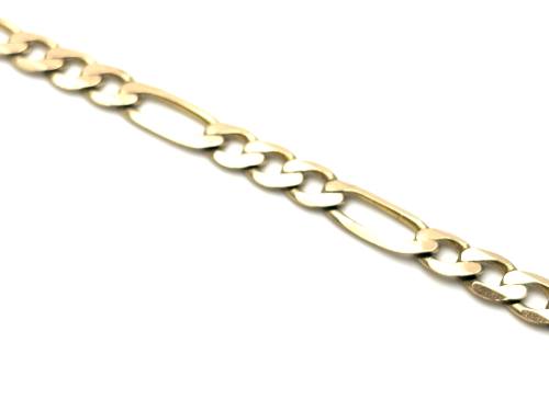 9ct Yellow Gold Figaro Bracelet