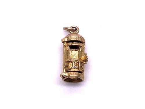 9ct Yellow Gold Postbox Charm