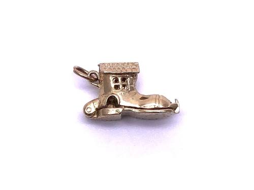 9ct Yellow Gold Boot/ House Charm