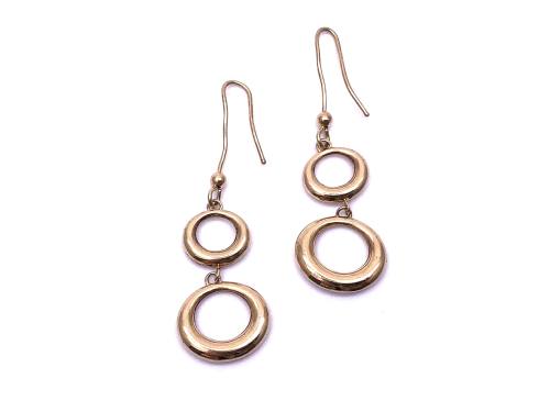 9ct Yellow Gold Double Loop Earrings