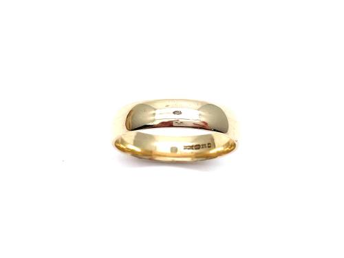 9ct Yellow Gold Plain Wedding Ring