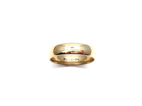 9ct Yellow Gold Plain Wedding Ring