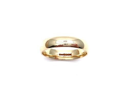 9ct Yellow Gold Plain Wedding Ring