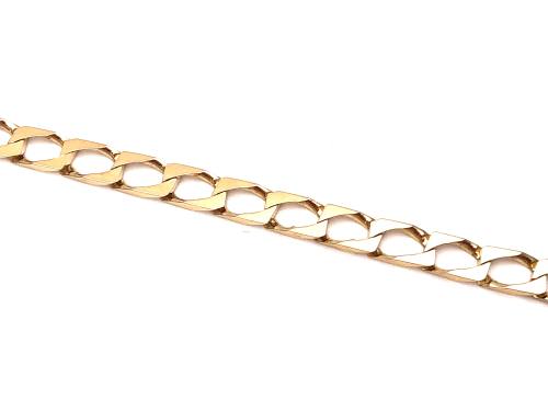 9ct Yellow Gold Flat Curb Bracelet