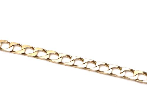 9ct Yellow Gold Flat Curb Bracelet