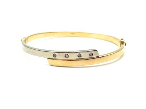 9ct Two Colour Bangle