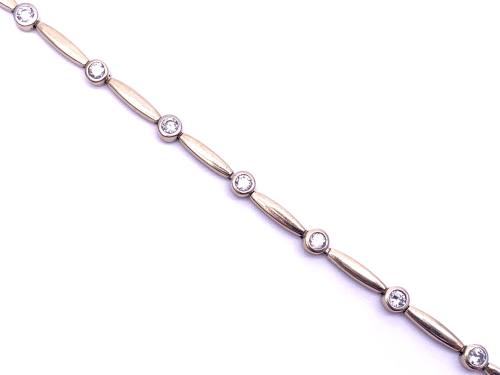 9ct Yellow Gold CZ Bracelet