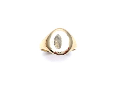 9ct Yellow Gold Plain Signet Ring