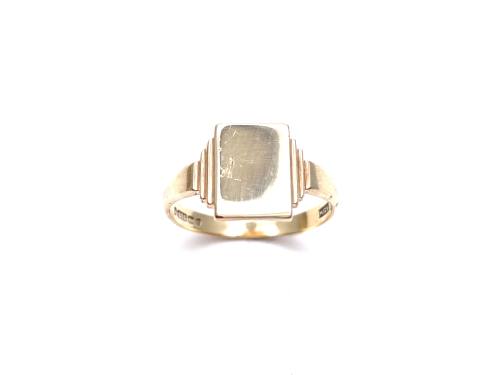 9ct Yellow Gold Square Signet Ring