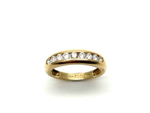 14ct Yellow Gold CZ Eternity Ring