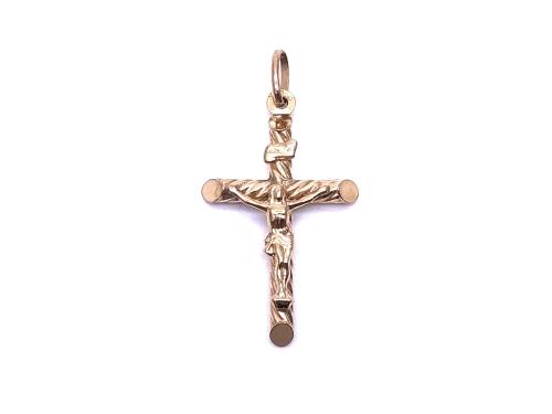 9ct Yellow Gold Crucifix Pendant