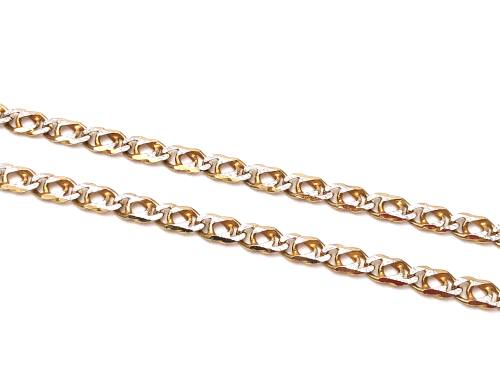 9ct 2 Colour Gold Fancy Chain 20inch