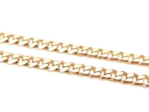 9ct Yellow Gold Curb Chain 18 inch