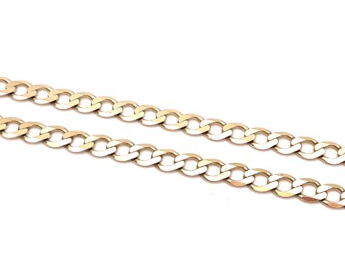 9ct Yellow Gold Curb Chain 24 inch